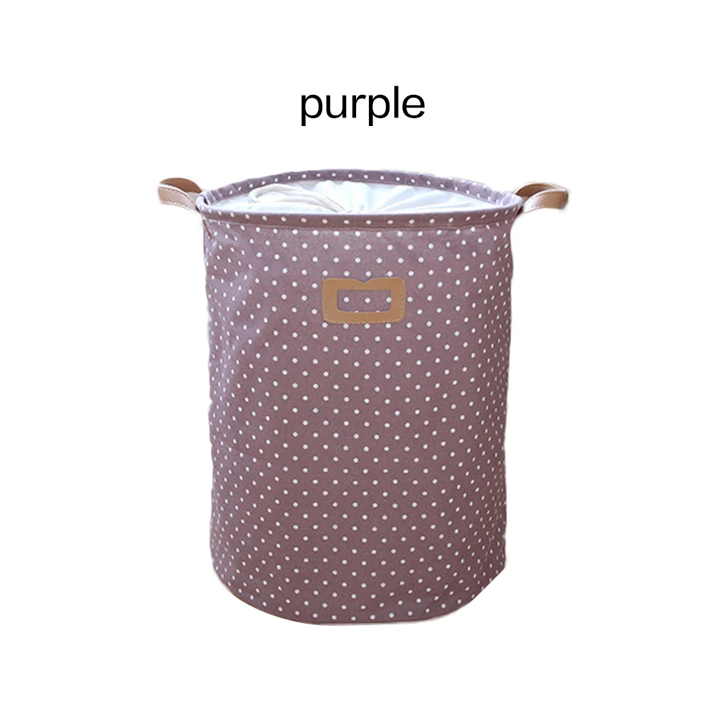 purple Водонепроницаемая корзина для белья, цветная корзина для хранения одежды, корзина для домашней одежды, корзина для хранения детских игрушек, корзина для белья, Органайзер - Цвет: purple
