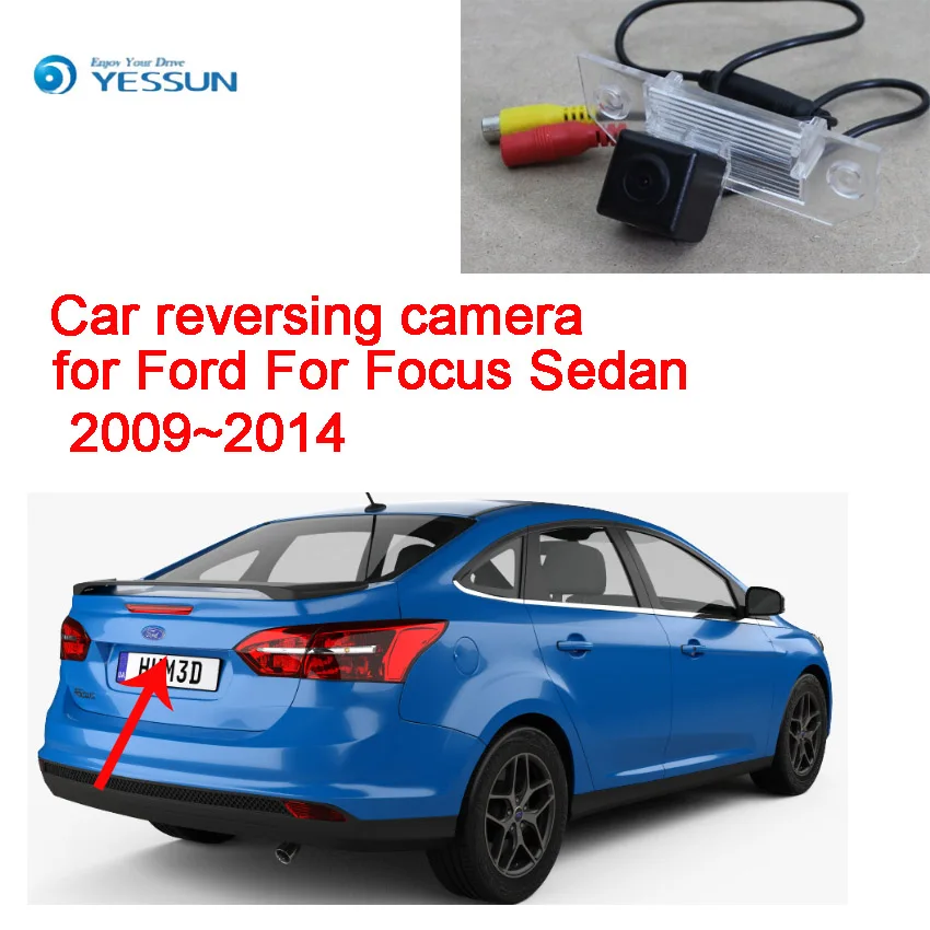 YESSUN Car Rear View Back Up Reverse Parking high quality Camera For Ford For Focus Sedan 2009~2014 Waterproof CCD HD