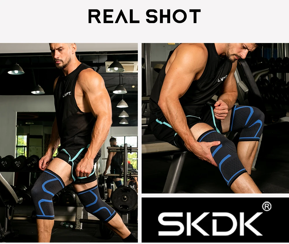 Nylon Elastic Sports Breathable Knee Support Brace Pad Sadoun.com