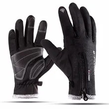 Лыжные перчатки с сенсорным экраном, зимние теплые перчатки, зимние Флисовые женские и мужские ветрозащитные перчатки для катания на лыжах и сноуборде