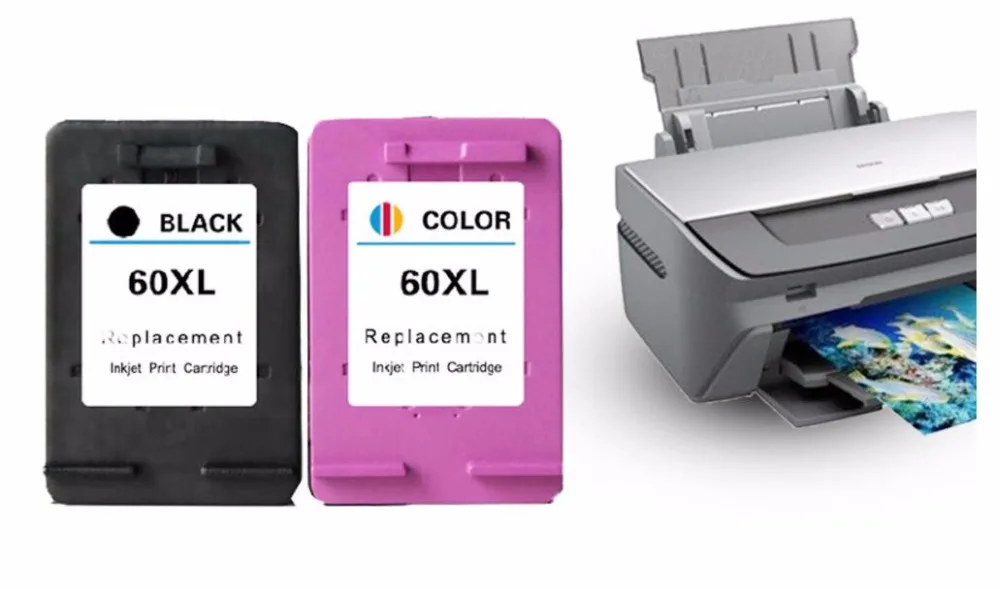 Printer Ink Cartridge FOR HP 60BXL(CC640W) 60CXL(CC641W) for HP Deskjet D5560 F2400 2480 D2560