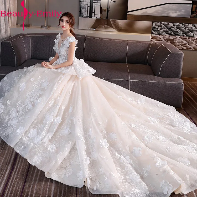 Красивые милые свадебные платья для девочек Vestido De Noiva на шнуровке 2018 с