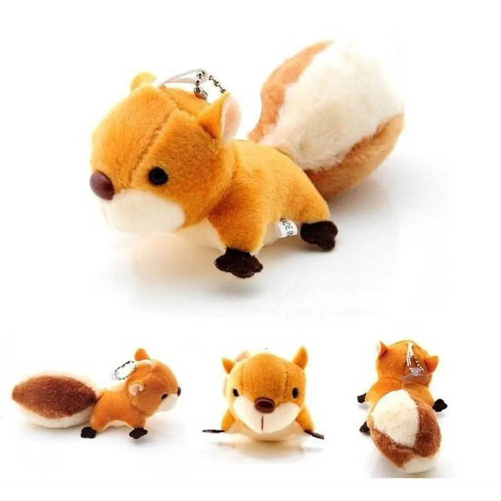 

New Cute Doll Stuffed Toy Squirrel Pendant Handbag Ornaments Pendant Plush Toy Gift