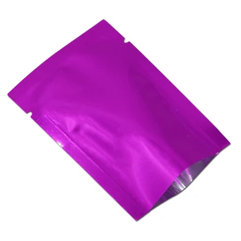 

10x15cm Purple Aluminum Foil Mylar Bag Vacuum Bag Sealer Food Storage Package Open Top Heat Seal Packing Pouch For Coffee Sugar