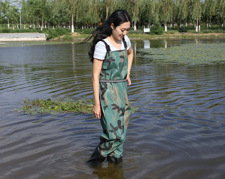 0,9 мм толстые Eu37-45 для мужчин и женщин водонепроницаемые противоизносные болотные брюки, ботинки для рыбалки, охоты, сельского хозяйства, камуфляжные болотные брюки