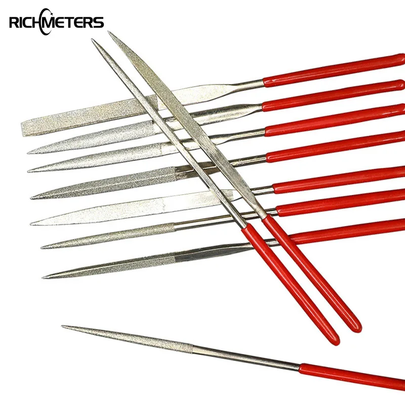 Hobbies Jewellers Diamond Coated Needle Files Set Ceramic//Glass Hand Tools