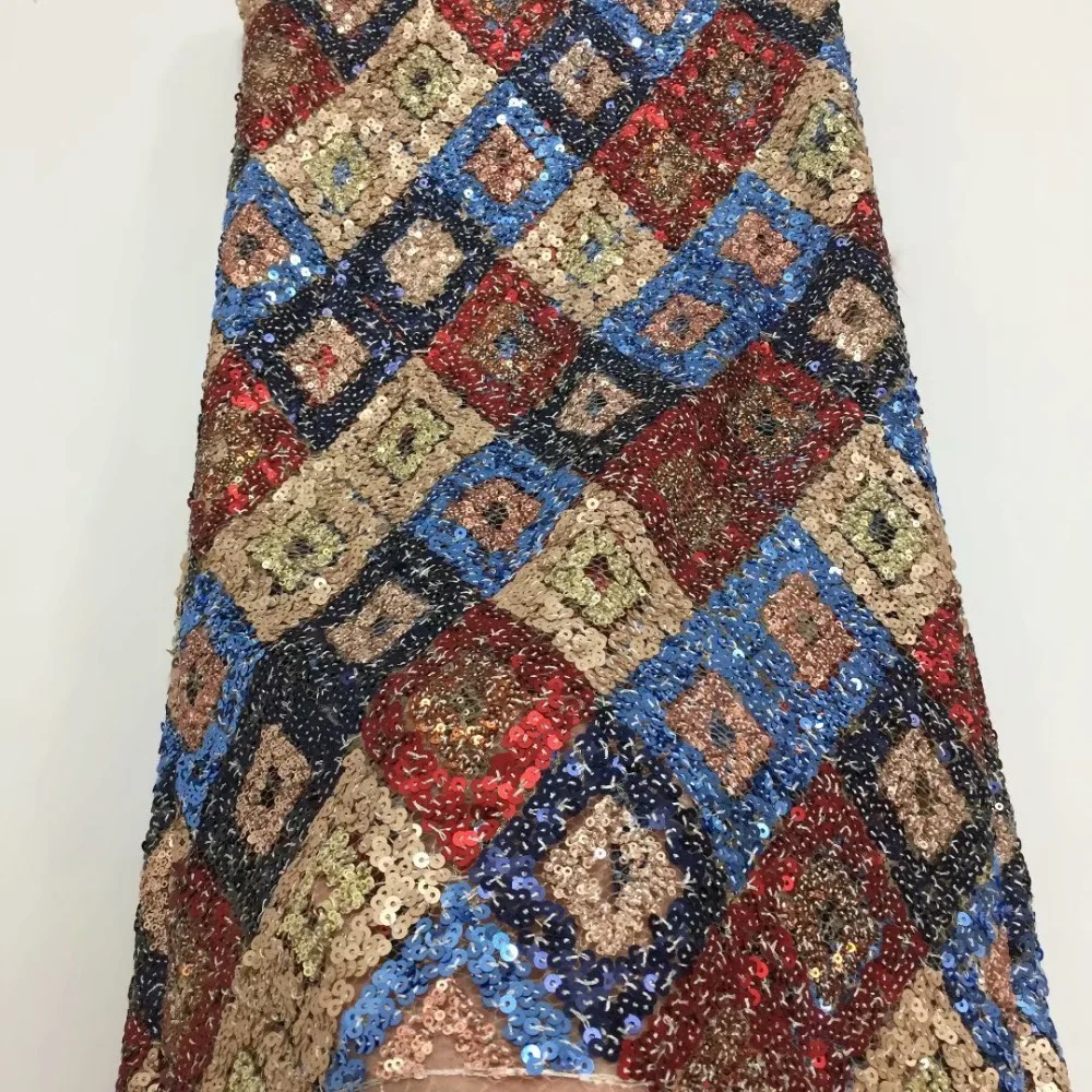 Индийская кружевная ткань с золотыми блестками, красная нигерийская сетка, вуаль, тюль, гипюр, кружево, Африканское женское вечернее платье, ткань с блестками