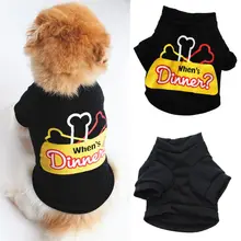 Лидер продаж, новая летняя рубашка для щенков и кошек, жилет, футболка с принтом кости, модная Милая