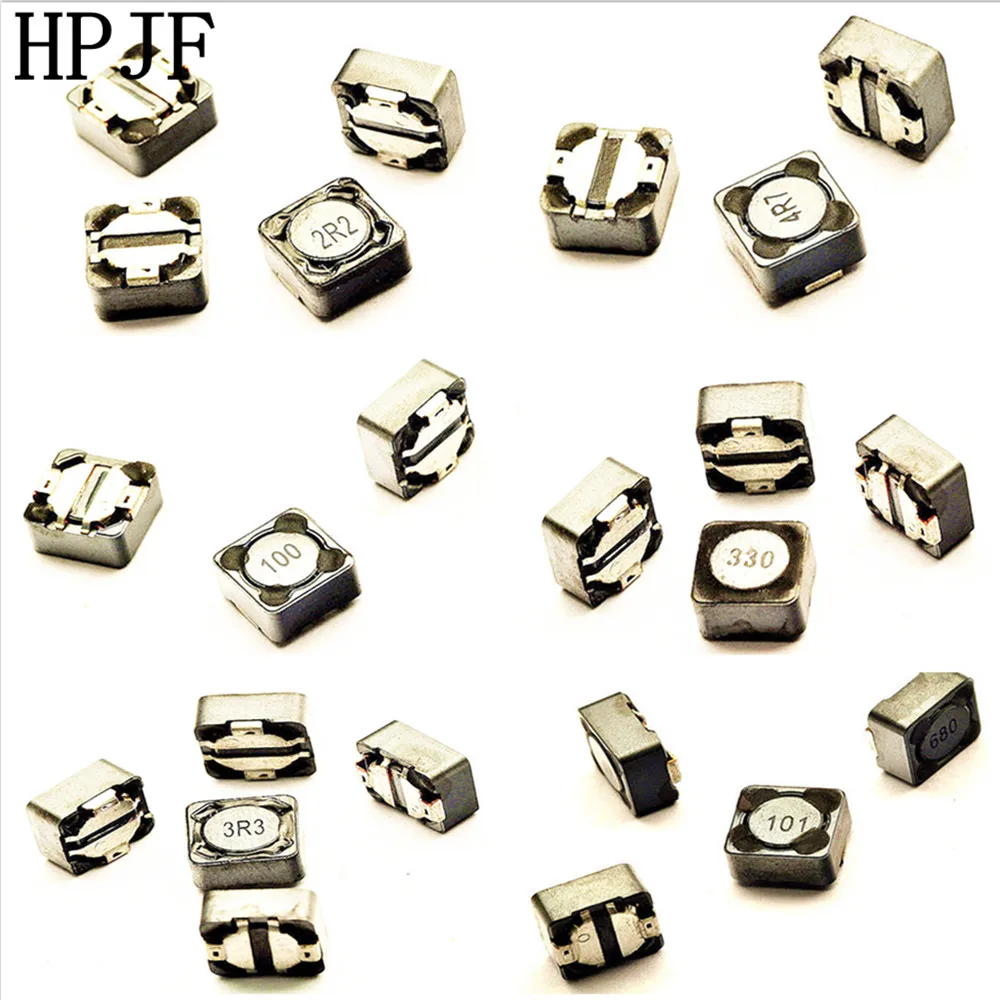 10 шт./лот экранированный индуктор SMD силовой 7*7*4 мм 2 2/3 3/4 7/10/22/33/47/68/100/220/330/470UH