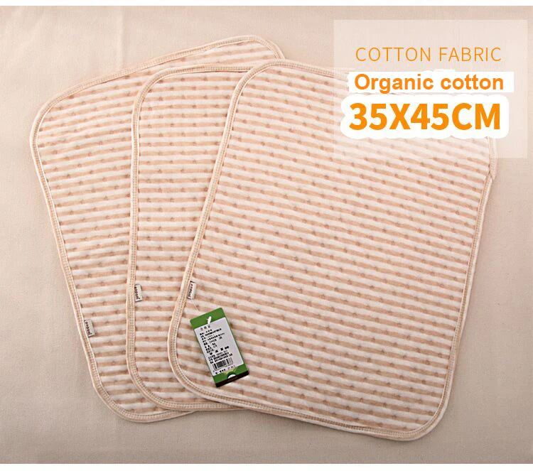 Baby Changing Mat Waterproof Diaper Nappy Urine Pad Cover Natural Organic Cotton Stroller Bed Sheet for Newborn Infant Portable