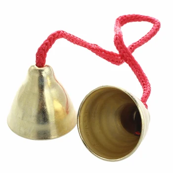 

Pair Tinkerbell Cloche Bell Brass Corded 32cm Instrument