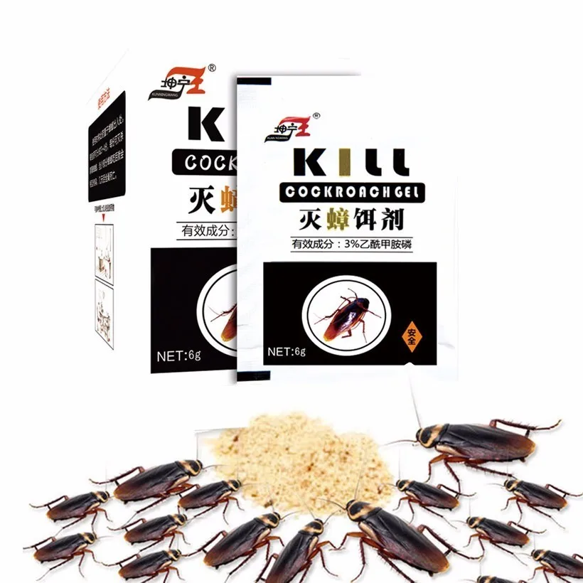 

20Pcs New Arrived Cockroaches Killing Bait Pest Control Mosquito cockroaches killer insecticide Effective Repellent Powder