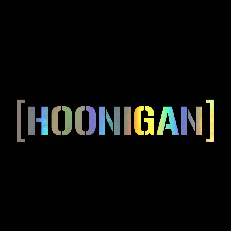 

50*10cm Vinyl Car Sticker Hoonigan Ken Block Drift JDM Sticker On Car 3D Funny Stickers and Decals Car Styling for VW Audi Ford