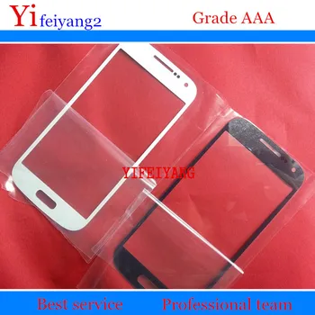 

50pcs A quality Replacement For Samsung Galaxy S4 mini i9190 i9195 Touch Screen LCD Front Outer Glass Lens panel fast shipping