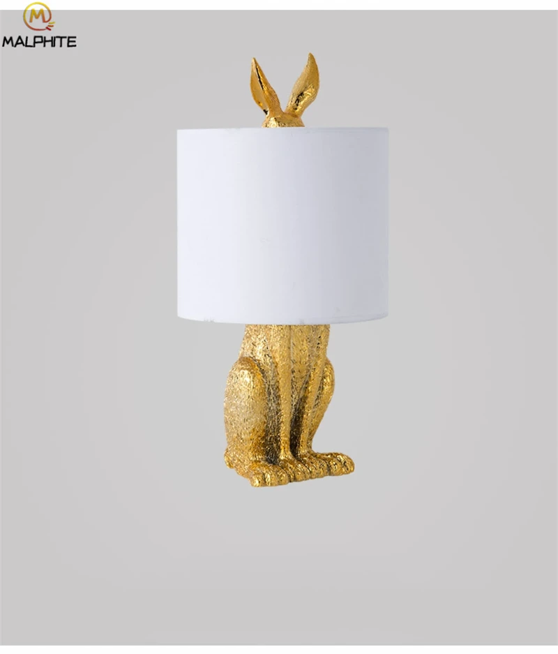 Современная креативная настольная лампа в форме кролика светильник светодиодный тафламп прикроватная лампа настольная лампа для спальни гостиной столовой