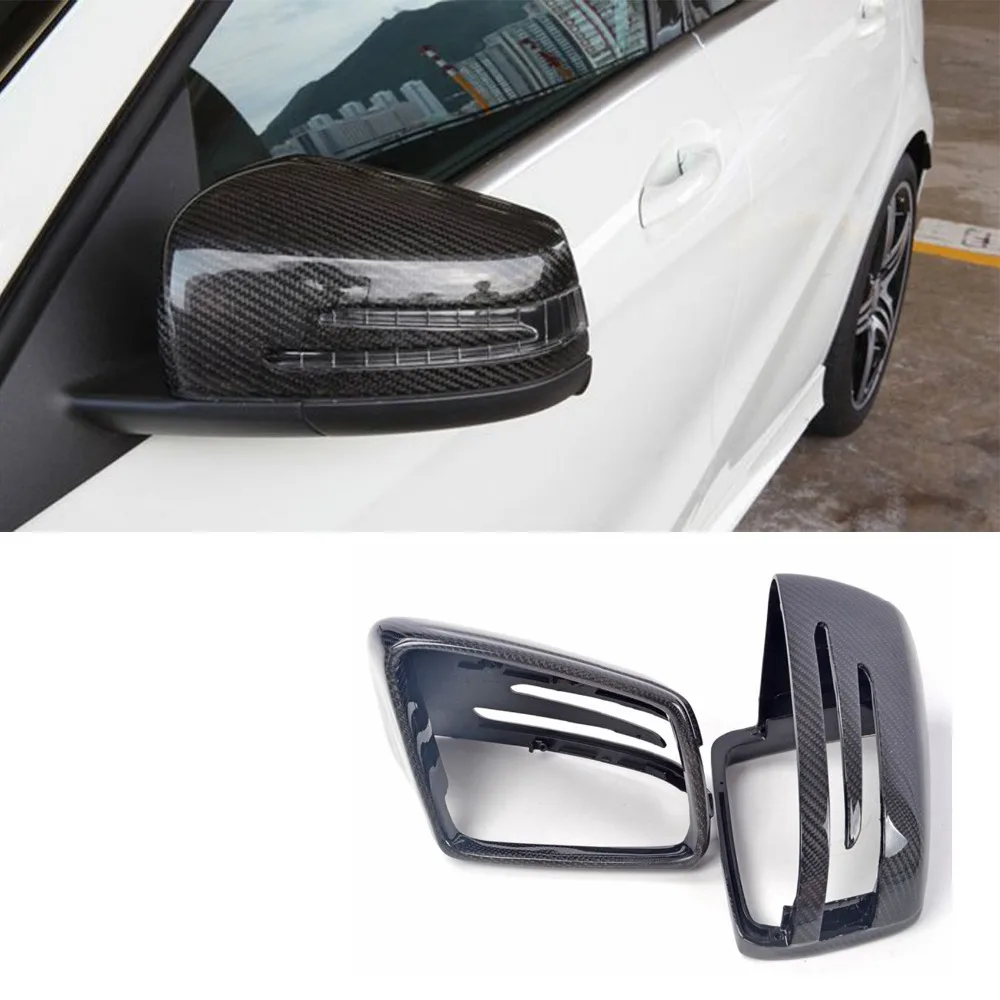 

W212 Carbon Fiber Replace Car tuning side wing mirror cover trim for Mercedes-Benz W212 E200 E260 E300 2010-2013