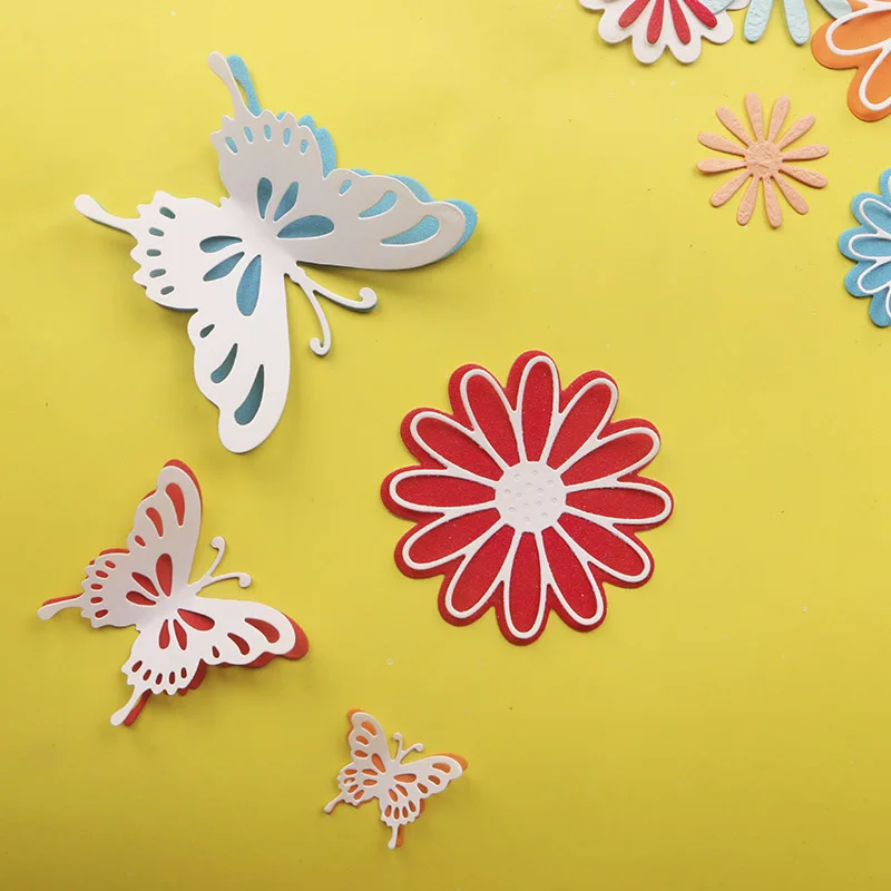 Butterfly Metal Cutting Dies Embossing Molds Scrapbook Crafts Album Decor DIY SO
