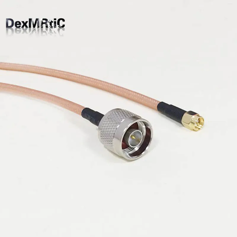 Кабель для беспроводного модема с разъемом SMA типа папа и штекером RG142 50 см 20