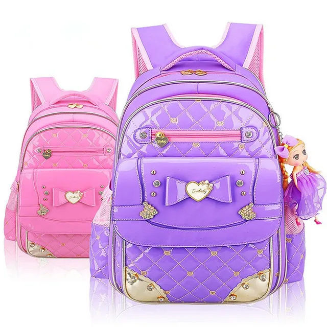 Hot New 2018 PU Girls School Bag Good Quality Children School Bags & Kids Backpack Grades 1 3 6