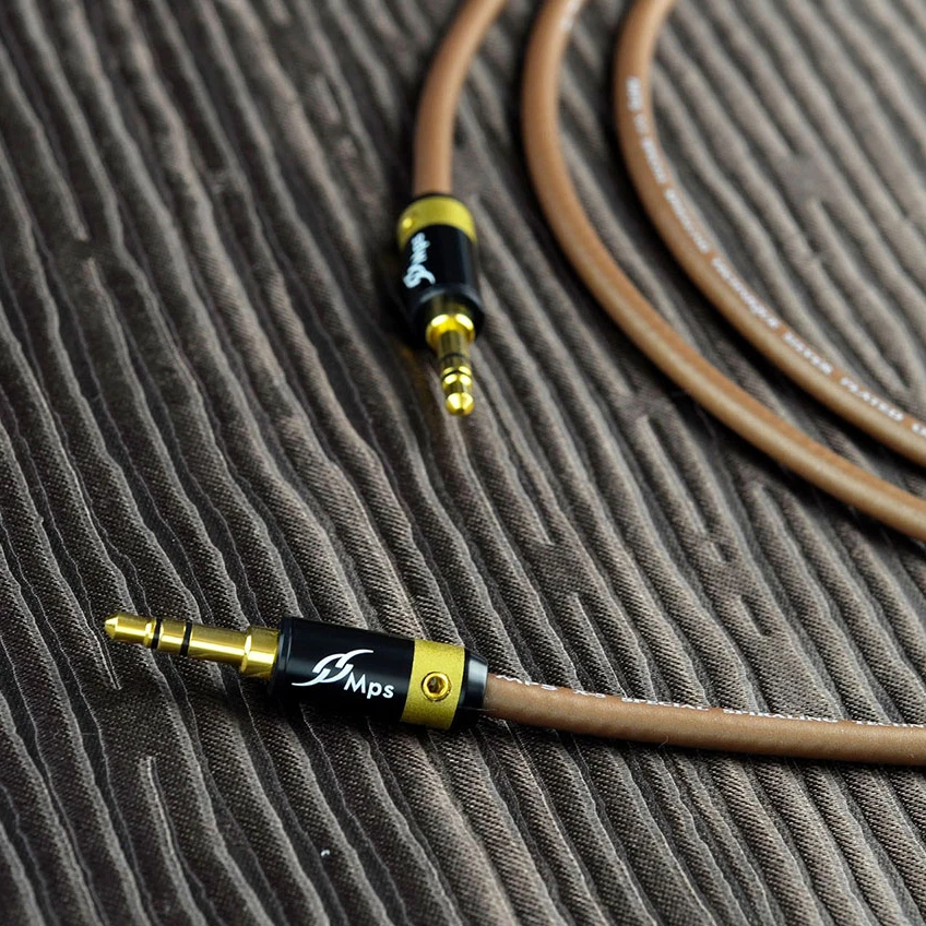 MPS X 5 Eagle HiFi 99 9997 OFC Silver Plated 24K Gold Plated Plug 3 5mm AUX male to male audio car Headphone Speaker cable