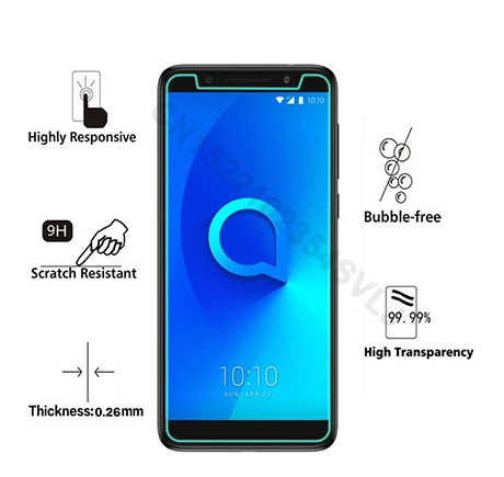 

For alcatel Tetra idealXCITE Verso U50 1 c A5 LED Cameox Tempered Glass 2.5D Protective Film High Quality Explosion-proof Screen