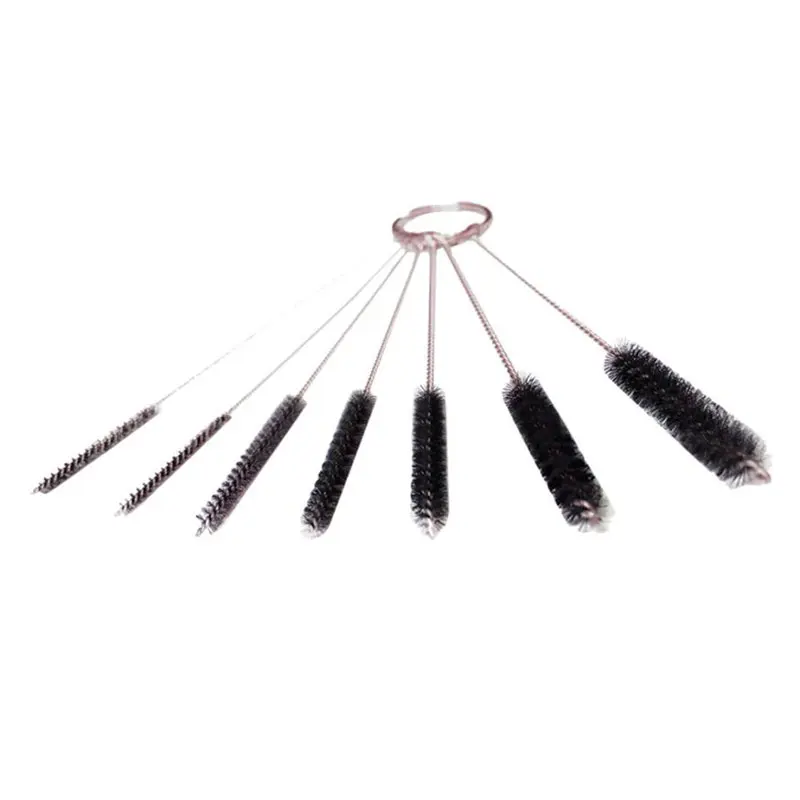 

7pcs Nylon Multifunction Tube Brushes Straw Set For Drinking Straws / Glasses / Keyboards / Jewelry Cleaning Brushes Clean Tools