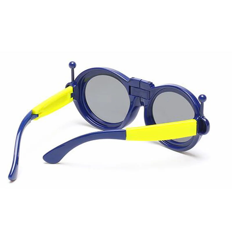 Новые складные детские солнцезащитные очки для мальчиков очки детские овальные дизайнерские силиконовые солнцезащитные очки Polaroid