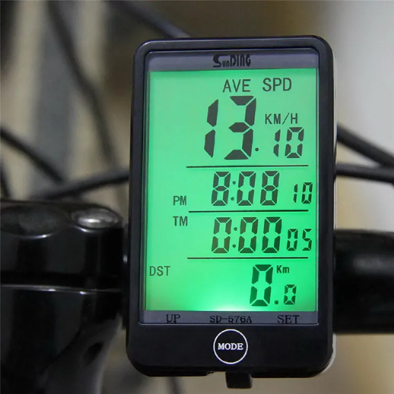 1 шт. водонепроницаемый велосипедный компьютерный светильник сенсорный проводной велосипедный компьютер одометр велосипедный Спидометр с ЖК-подсветкой Многофункциональный