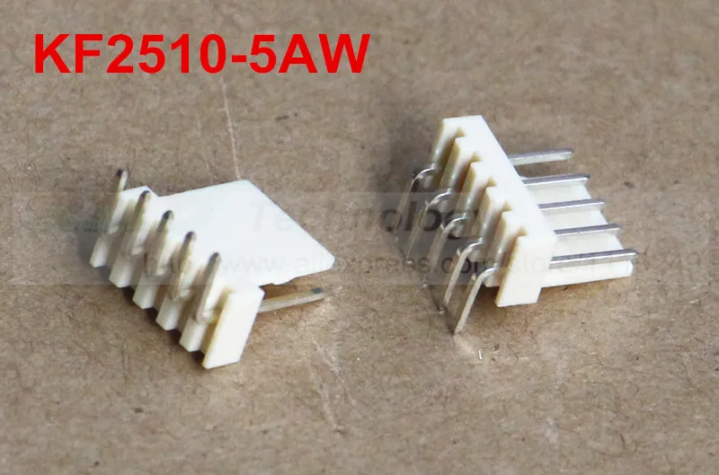 

50pcs/lot KF2510 KF2510-5AW male connector right angle Pin header 2.54mm 5pin free shipping