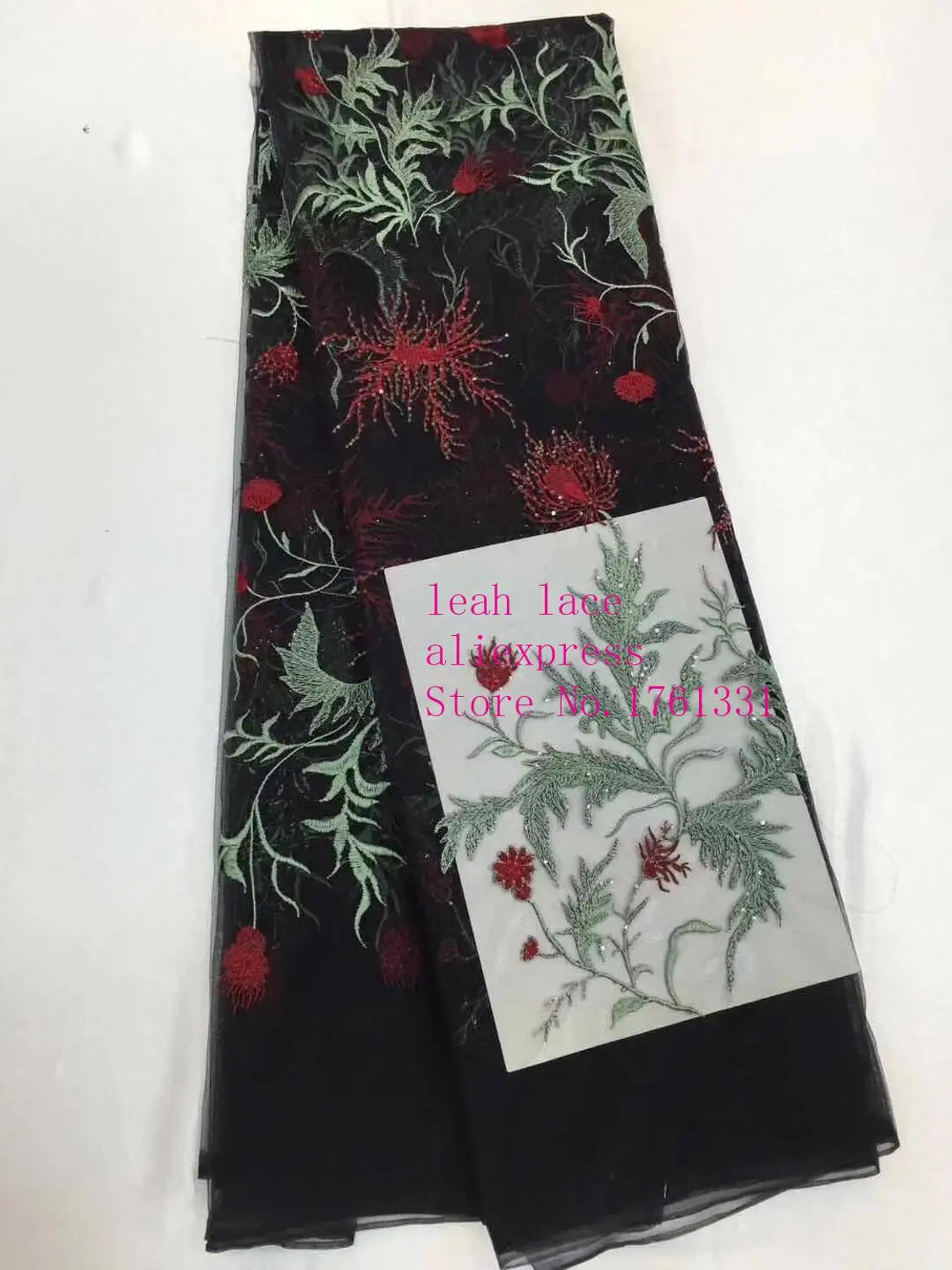 

staok 5yrads/bag 6 color embroidery sequin abstract design lace fashion Chinese style fabric used for wedding dress fashion
