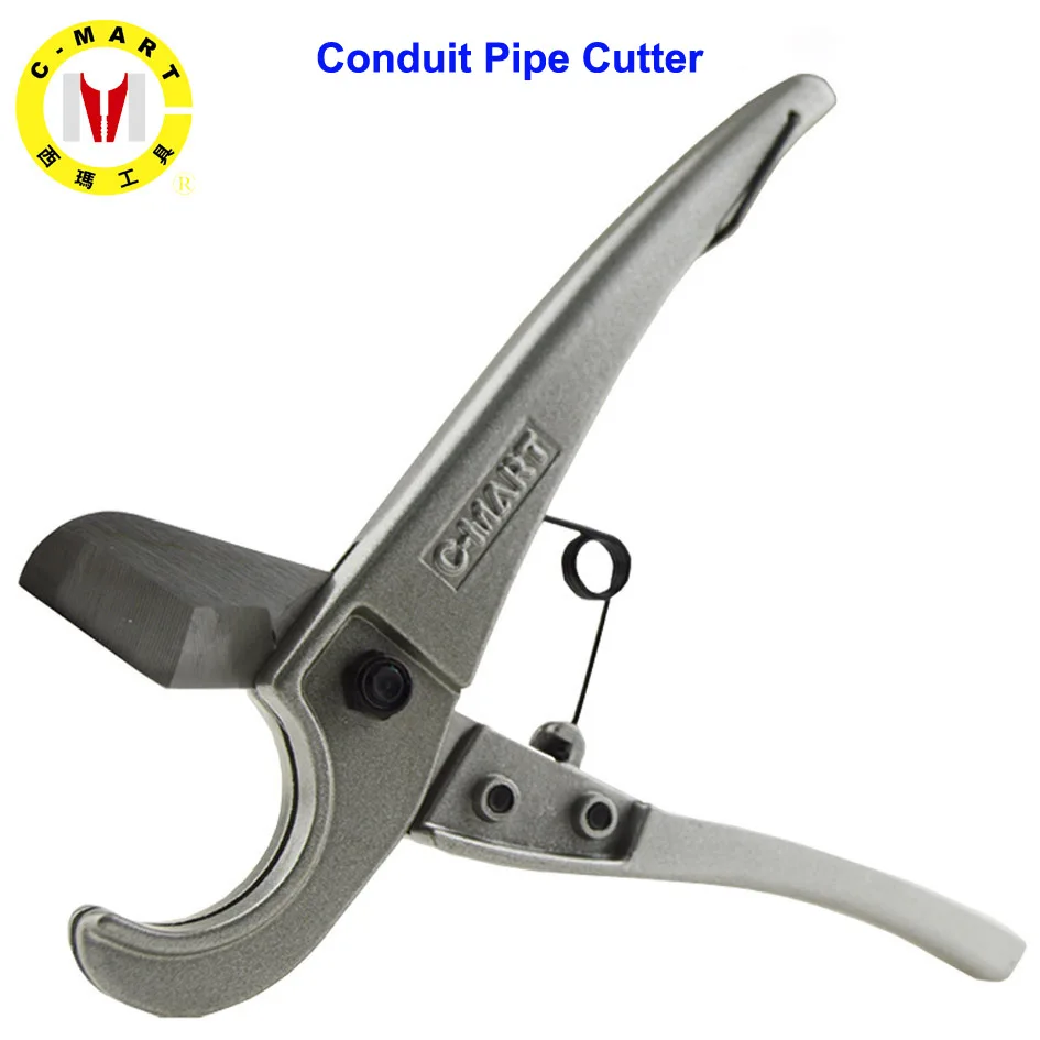 

8 Inch Aluminum Alloy PVC PPR Water Tube Cutter Scissors Conduit Pipe Cutter With Fixed Braket Switch Wiring Tubing Hard Tubing