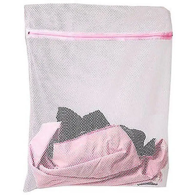 Zippered Mesh Laundry Wash Bags Foldable Bra Socks Underwear Washing