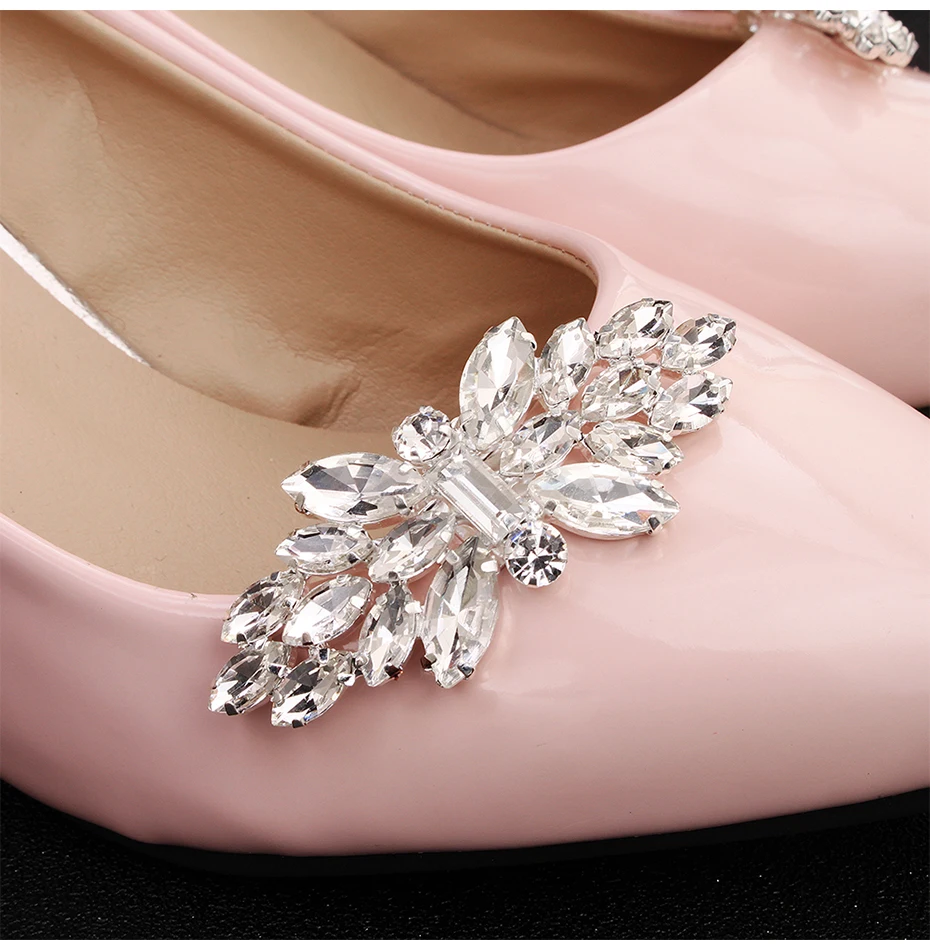 Miallo/модный австрийский Кристал, камень ручной работы, женские свадебные туфли с зажимами, свадебные туфли из цинкового сплава с пряжкой для невесты, подружки невесты
