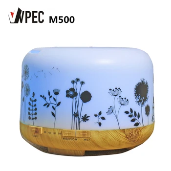

VVPEC 500ml LED Air Humidifier Home Office Ultrasonic Cool Mist Steam Nebuliser Quiet Diffuser Purifier Mist Maker