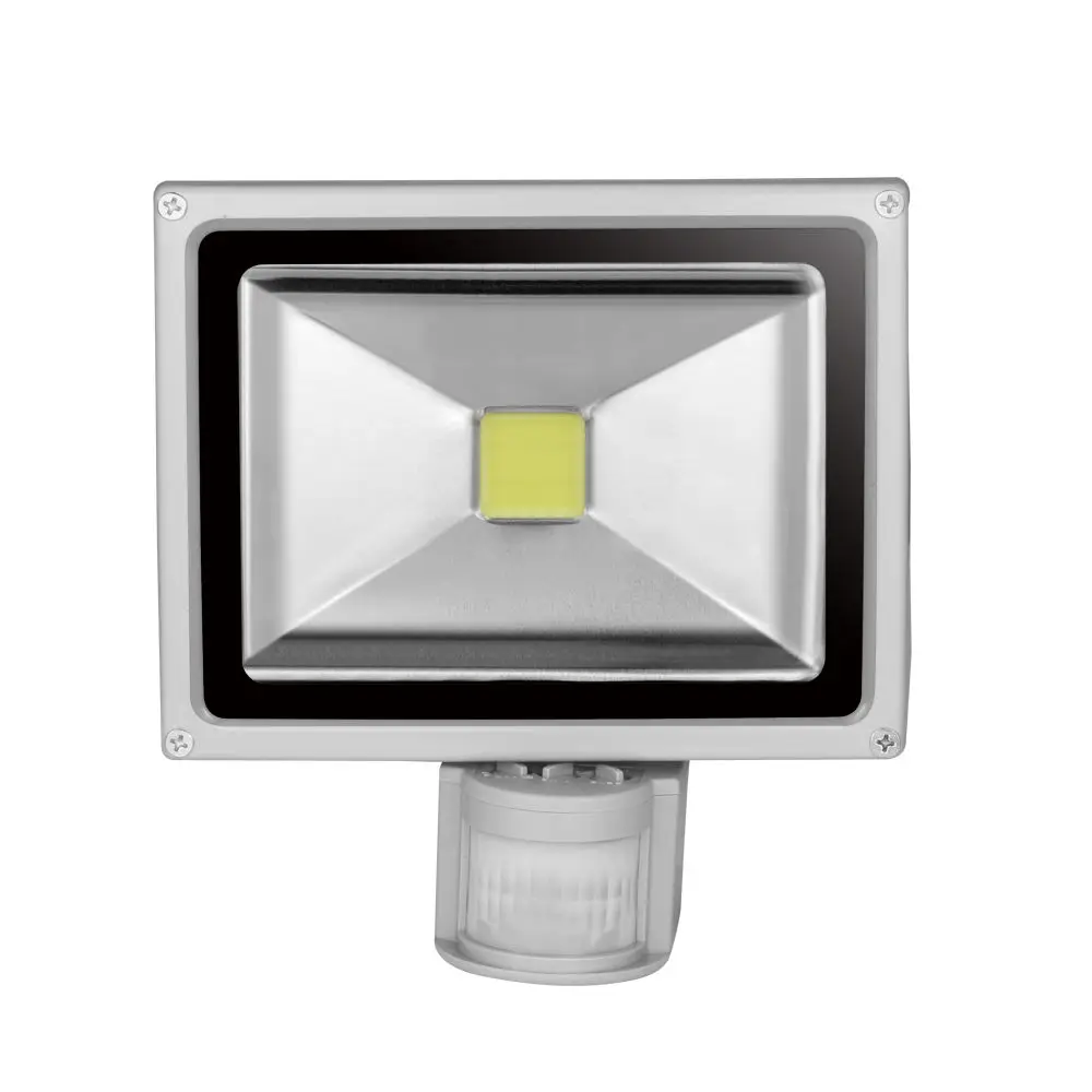 

10W Led Pir Floodlights Motion Sensor COB Flood Lights AC85-265V Outdoor Induction Sense Reflector Lamp Porch Light Cold White