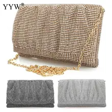 Брендовая модная женская сумка-клатч, золотые Нейлоновые женские сумки, серебристая сумочка-Багет, черные сумки на плечо, Повседневная Мягкая сумка через плечо