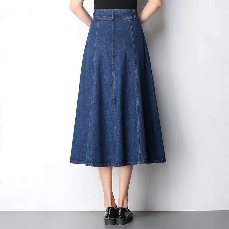 High Waist Denim Skirt | Uniqistic.com