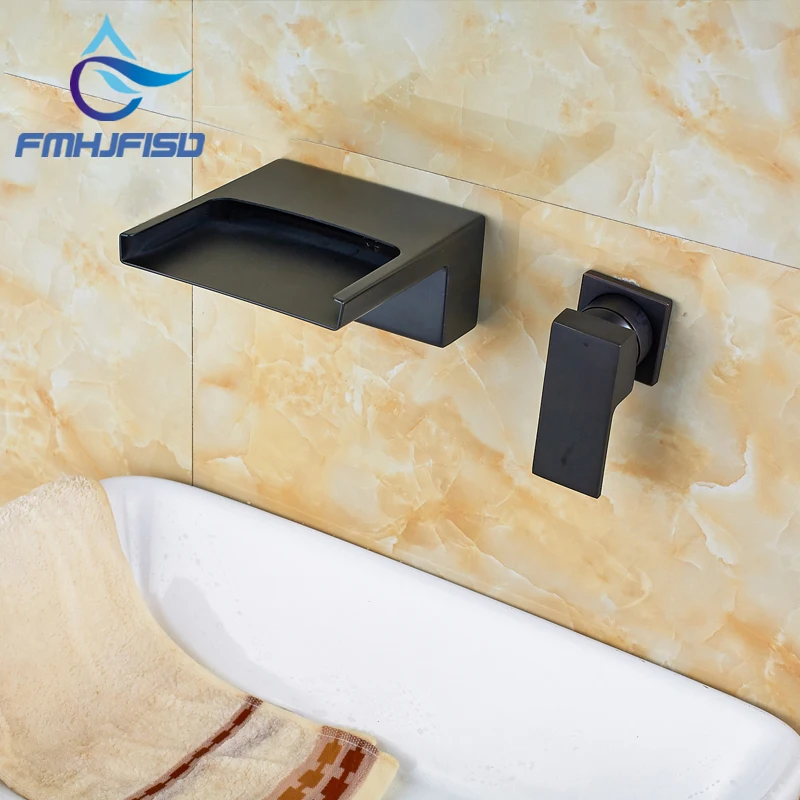 

3 Types Water Taps New Arrival Bathroom Faucet with Waterfall Widespread Spout Oil Rubbed Bronze