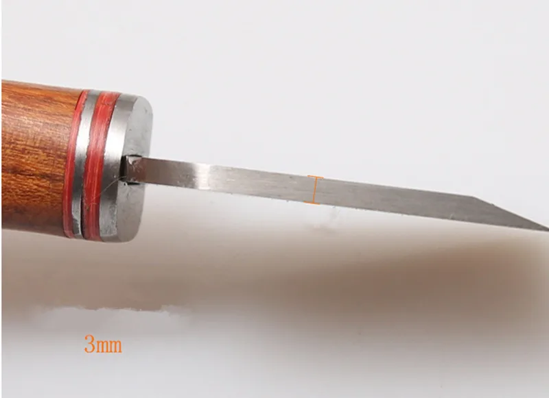 DONYAMY 1 шт. 3 мм толщиной 35 мм широким лезвием DIY Кожа ремесло резки Skiving нож стальной материал