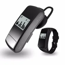 F50 Bluetooth4.0 гарнитуры Smart Браслет Спорт трекер Браслет Поддержка Micro-SD сердечного ритма Мониторы отвечать на звонки для IOS Android