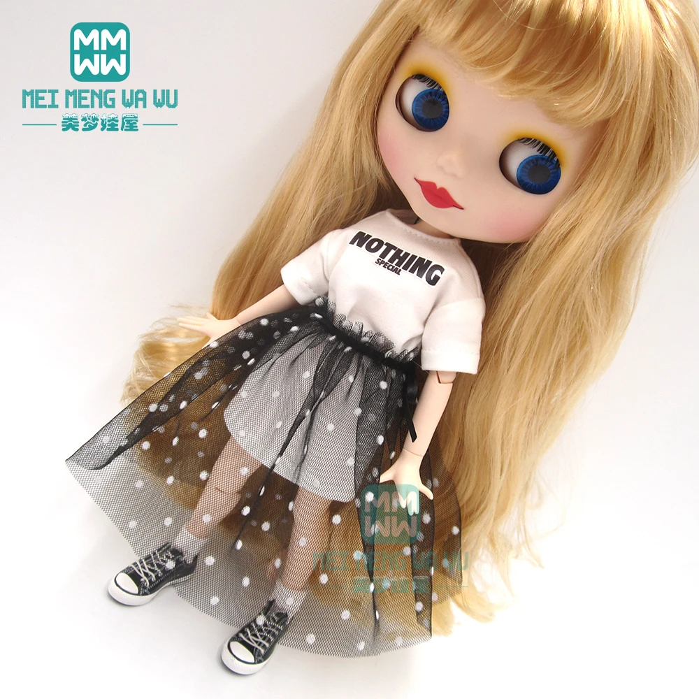 Blyth кукольная одежда модная толстовка с капюшоном и надписью для blyth azone ob24 1/6 аксессуары для кукол