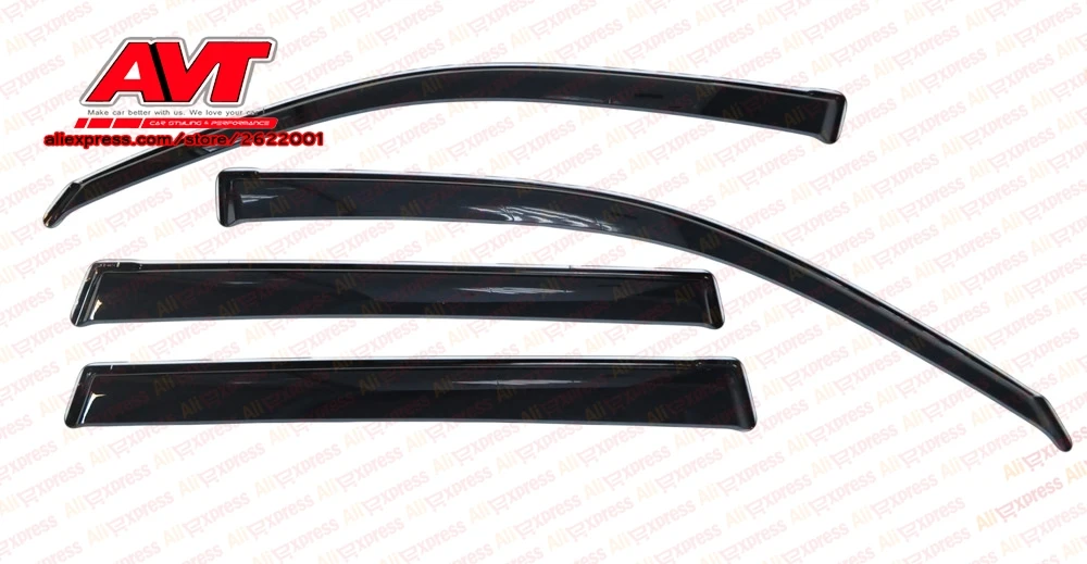 

Deflectors for Toyota Land Cruiser Prado 120 2002-2009 1set\4pcs styling wind window deflector guard auto rain guards cover