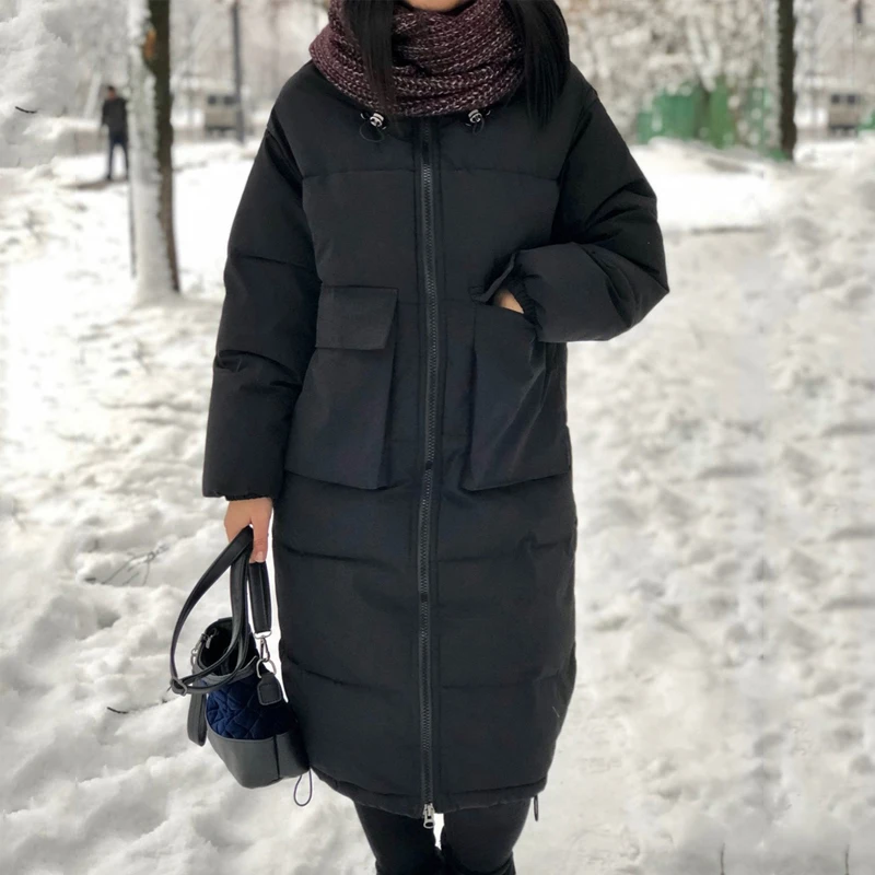 Новое поступление 2019 года женская зимняя куртка в Корейском стиле свободное