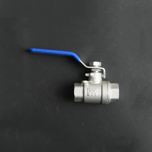 3/" BSP внутренняя резьба полный диаметр 304 нержавеющая сталь 2 части шаровой клапан для воды, нефти, газа