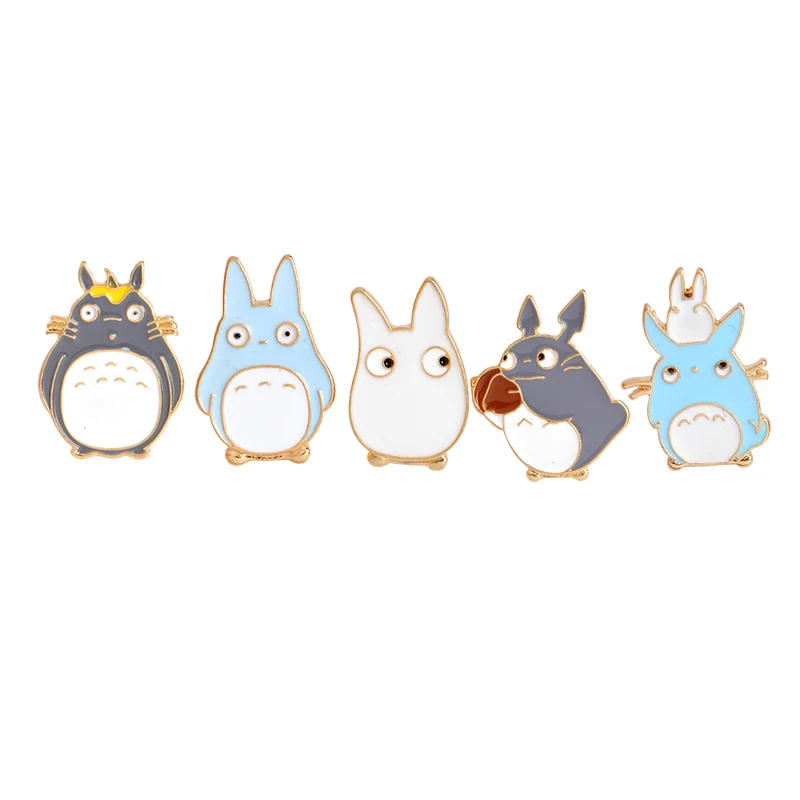 Милые 5 шт./компл. Японские Аниме Миядзаки Хаяо Kawaii мультфильм мой Броши Тоторо