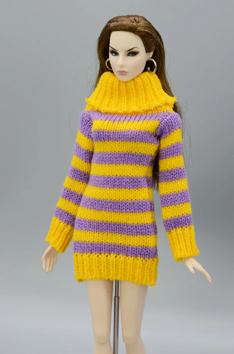 Новая зимняя одежда, хлопковый шерстяной свитер, наряд, одежда для 1/6 BJD Xinyi FR ST Кукла Барби, Подарочная одежда