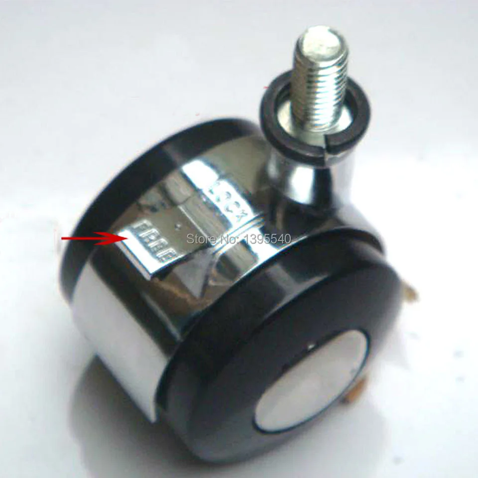 

New 4pcs 1.5'' M8 Crib Castors Universal wheels Computer Desk Swivel Casters Alloy Brake Wheel Tea Table Revolving Pulley