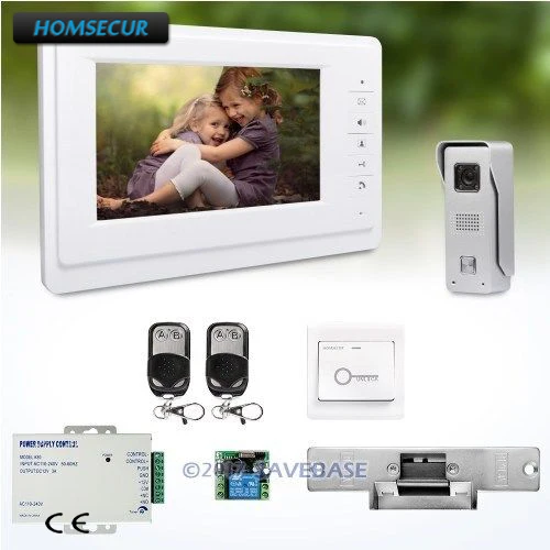 

HOMSECUR 7inch Wired Video Door Intercom System With Strike Lock for Home Security