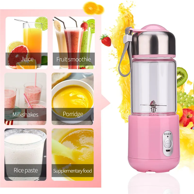 

USB Charge Electric Juicer Portable Fruit Juice Maker Travel Camping Fruit Extractor Salad Vegetable Blender Smoothies Maker 31