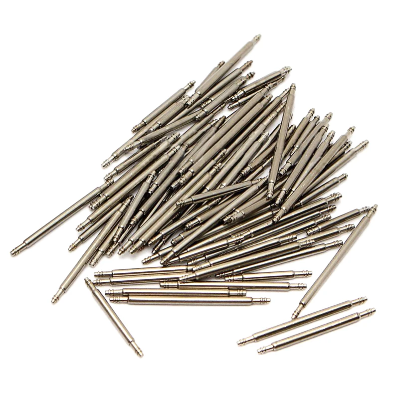 

108pcs 8-25mm Stainless Steel Watch Band Strap Spring Bar Link Pins Remover New Silver